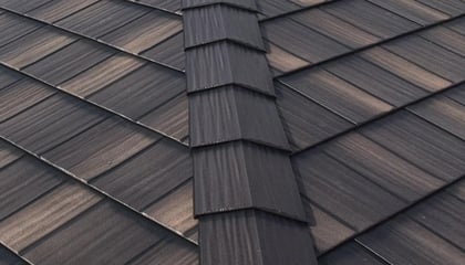 Infiniti Textured Shake Roofing Installed on Storage Building